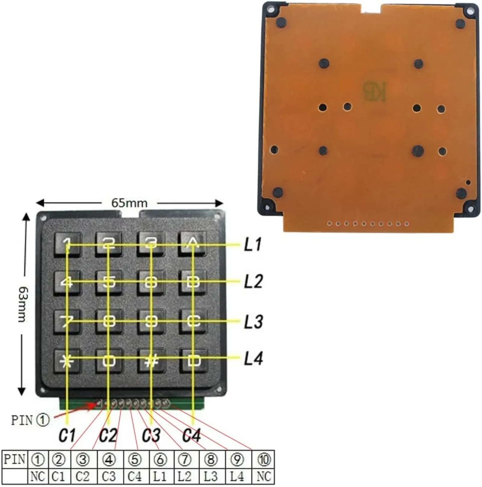 4x4 Matrix Membrane Keypad 16  – Home Automation Arduino recenzja i cena
