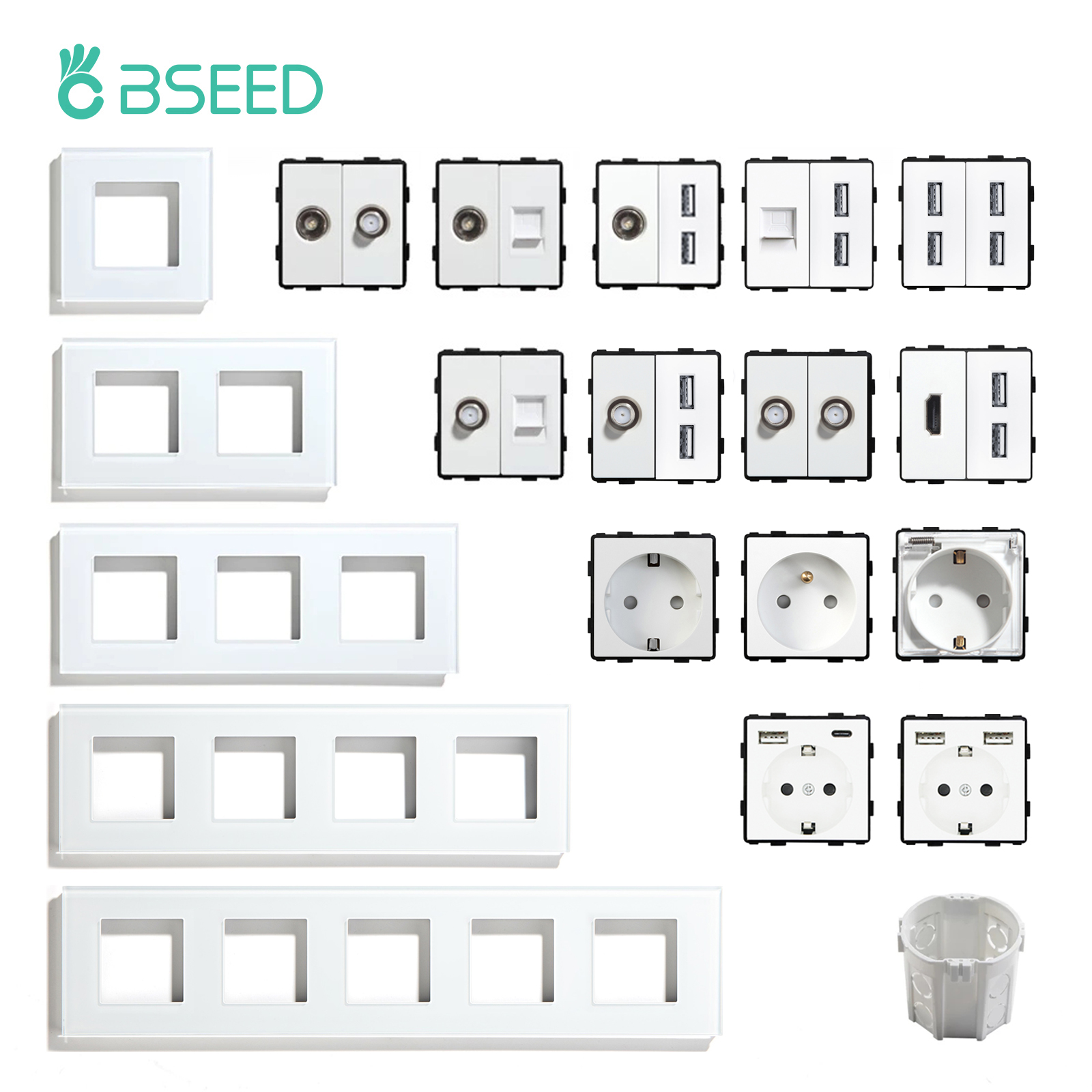 BSEED EU Standard Wall Socket  – Home Automation Panel Diy recenzja i cena