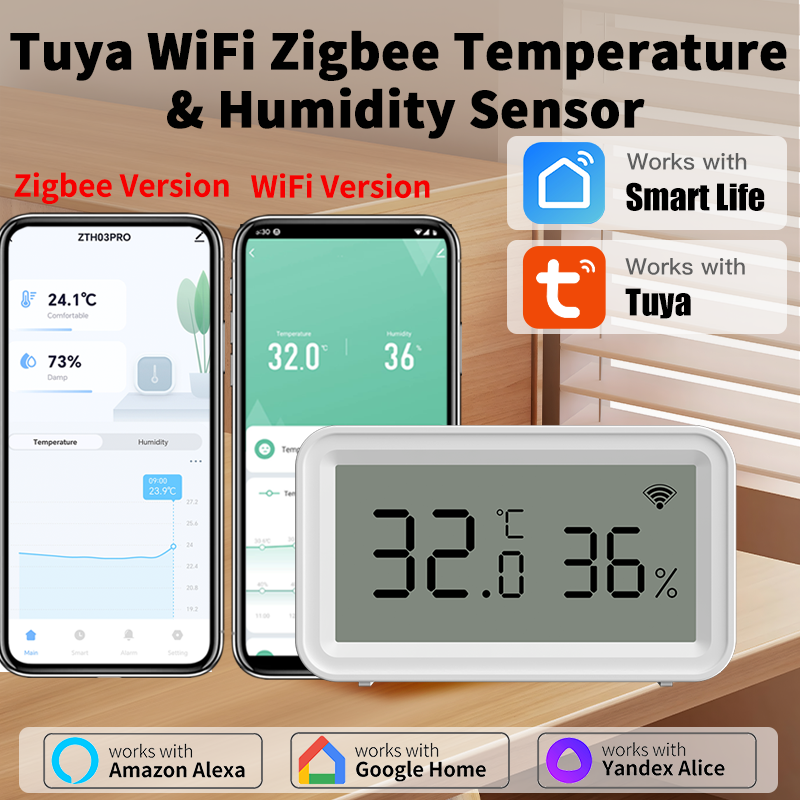 Tuya Zigbee WiFi Thermometer H – Temperature Humidity Sensor recenzja i cena