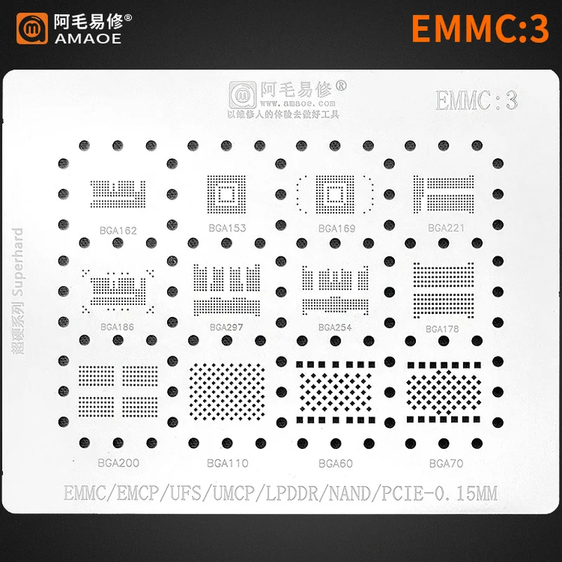 0.15mm Amaoe Reballing Stencil – Tasmota Flash Tool recenzja i cena