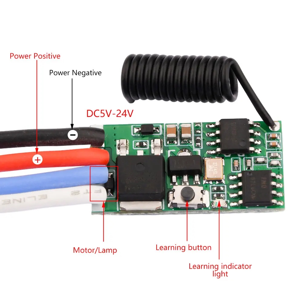 DC 3.7V-24V 433MHz Mini Wirele – 433Mhz Receiver Module recenzja i cena