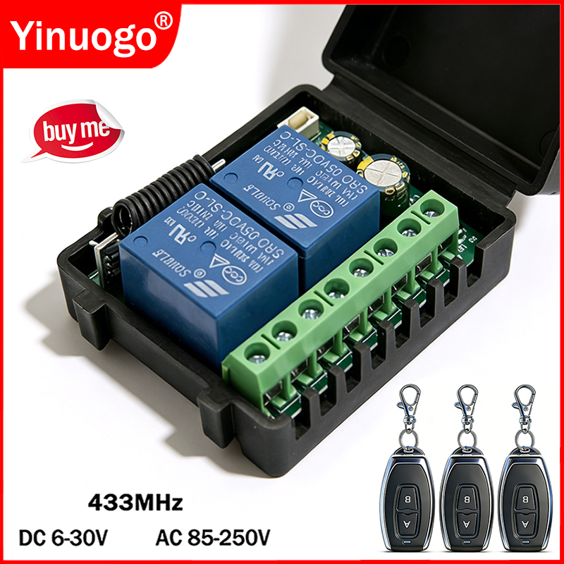 DC 9V 12V 24V AC 85-250V 2CH R – 433Mhz Receiver Module recenzja i cena