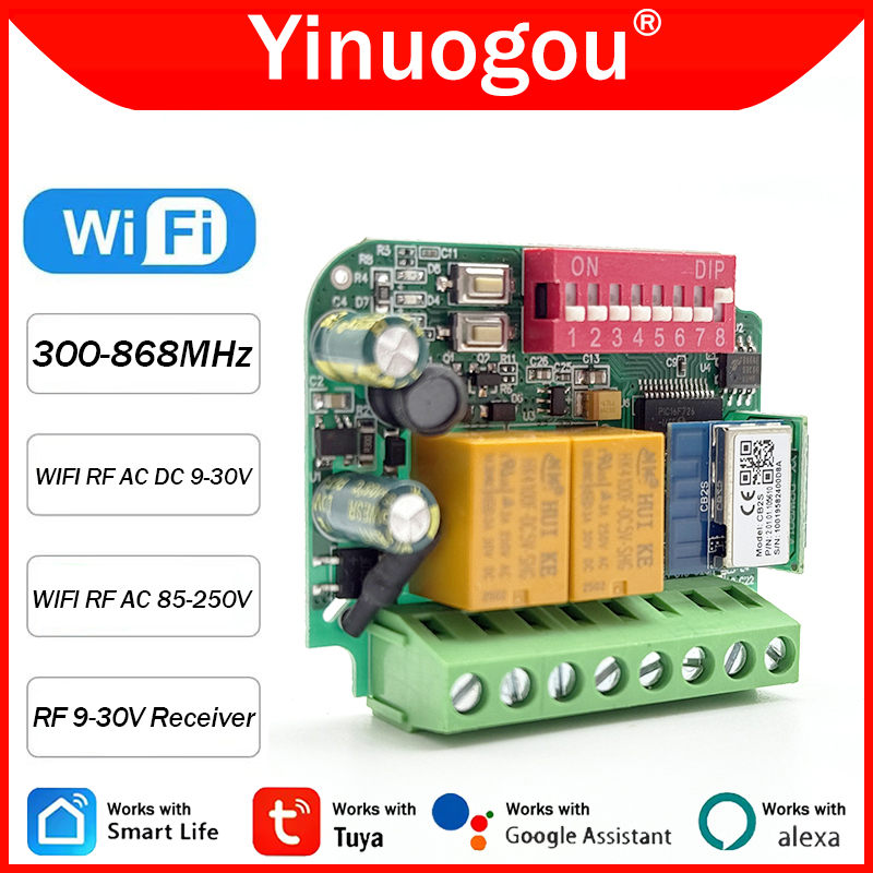 Universal Tuya WiFi Switch Gar – 433Mhz Receiver Module recenzja i cena