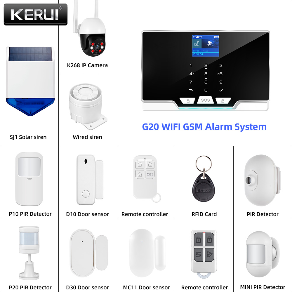 KERUI 433MHz DIY Alarm Kit G20 – Home Automation Diy Kit recenzja i cena