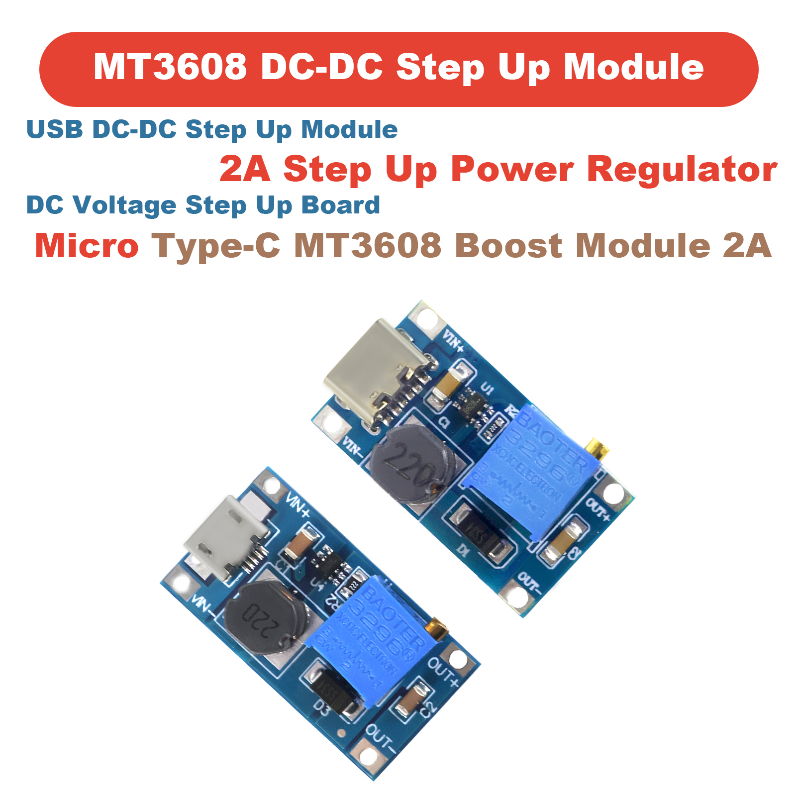 1-10pcs MT3608 DC-DC Step Up C – Home Automation Arduino recenzja i cena