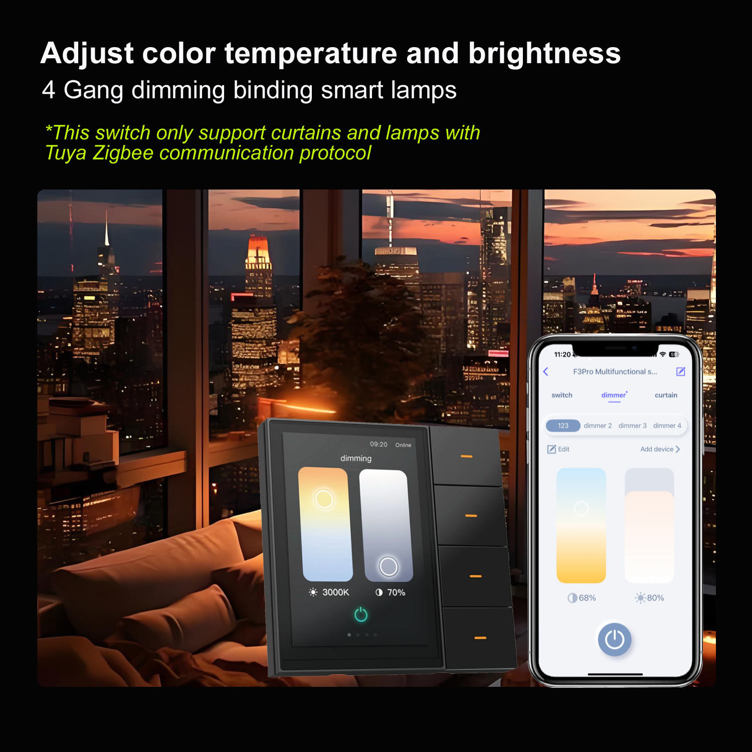 F3-pro Tuya Smart Panel ZigBee – Home Automation Technology recenzja i cena