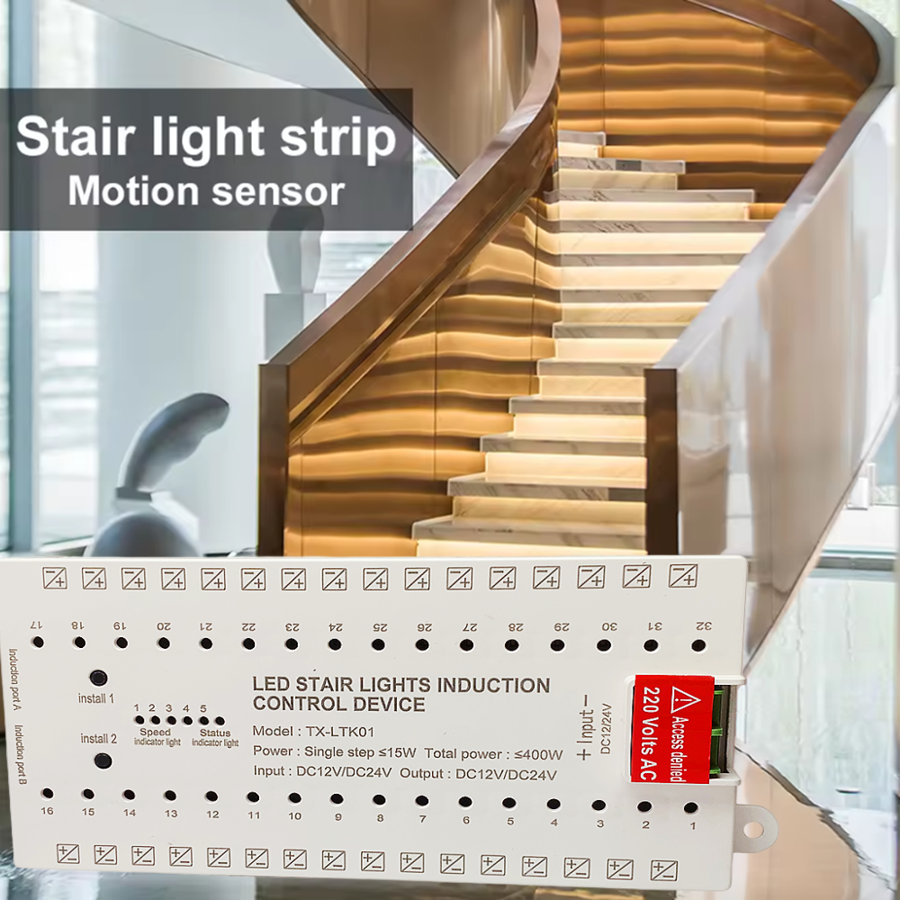 TX-LTK01 Stair Step LED Contro – Motion Sensor Pir Wired recenzja i cena