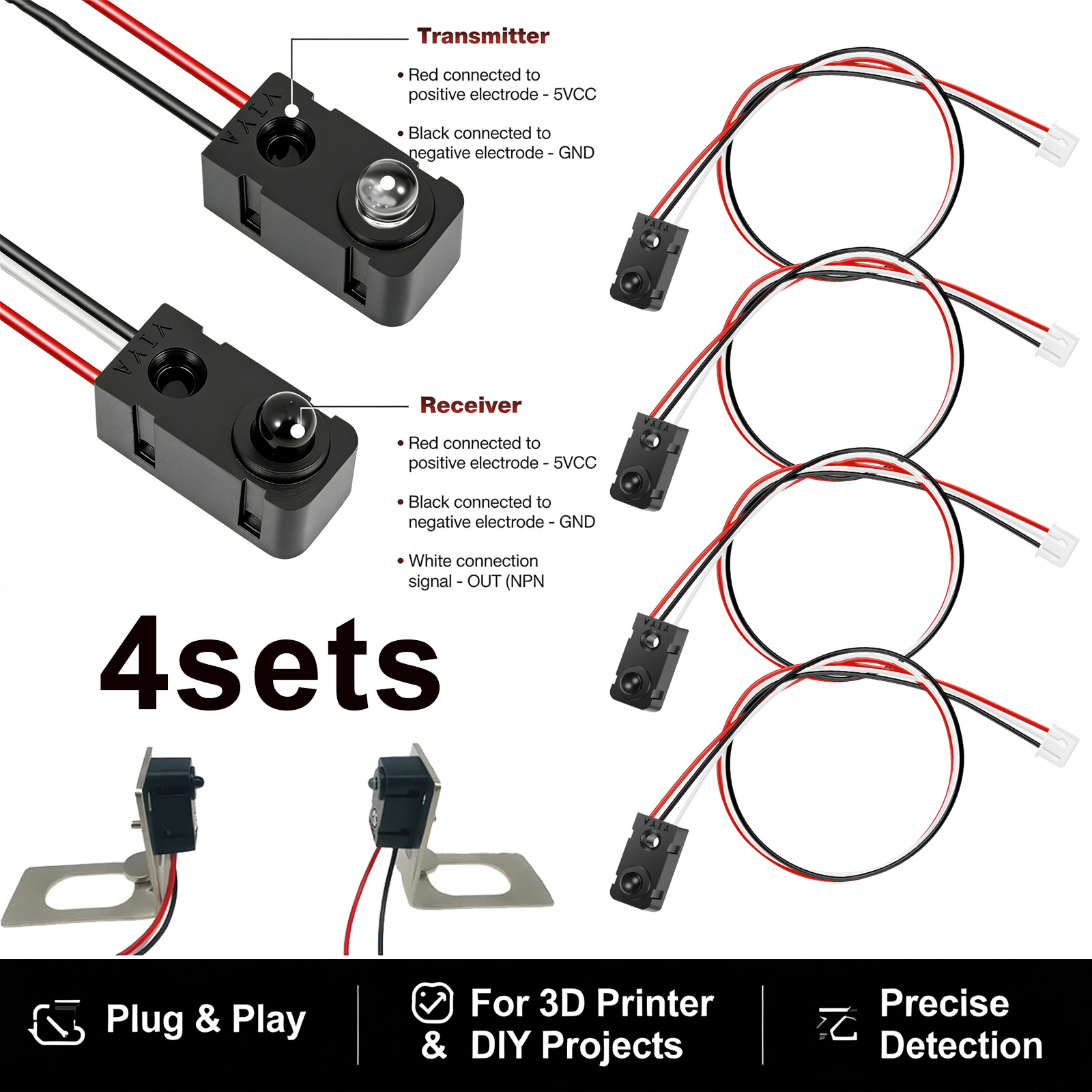 4 Pairs Infrared Break Beam Se – Diy Automation Projects recenzja i cena