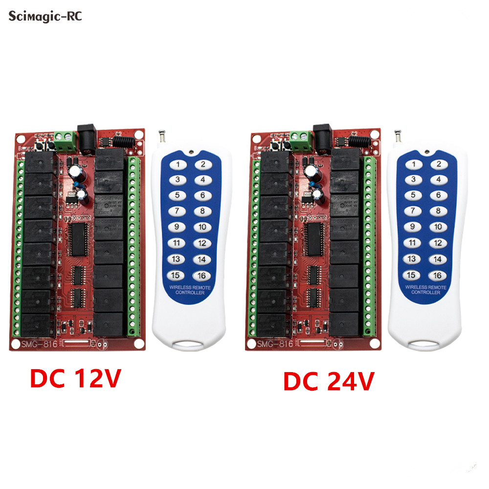16CH 433MHz RF Wireless Remote – 433Mhz Receiver Module recenzja i cena