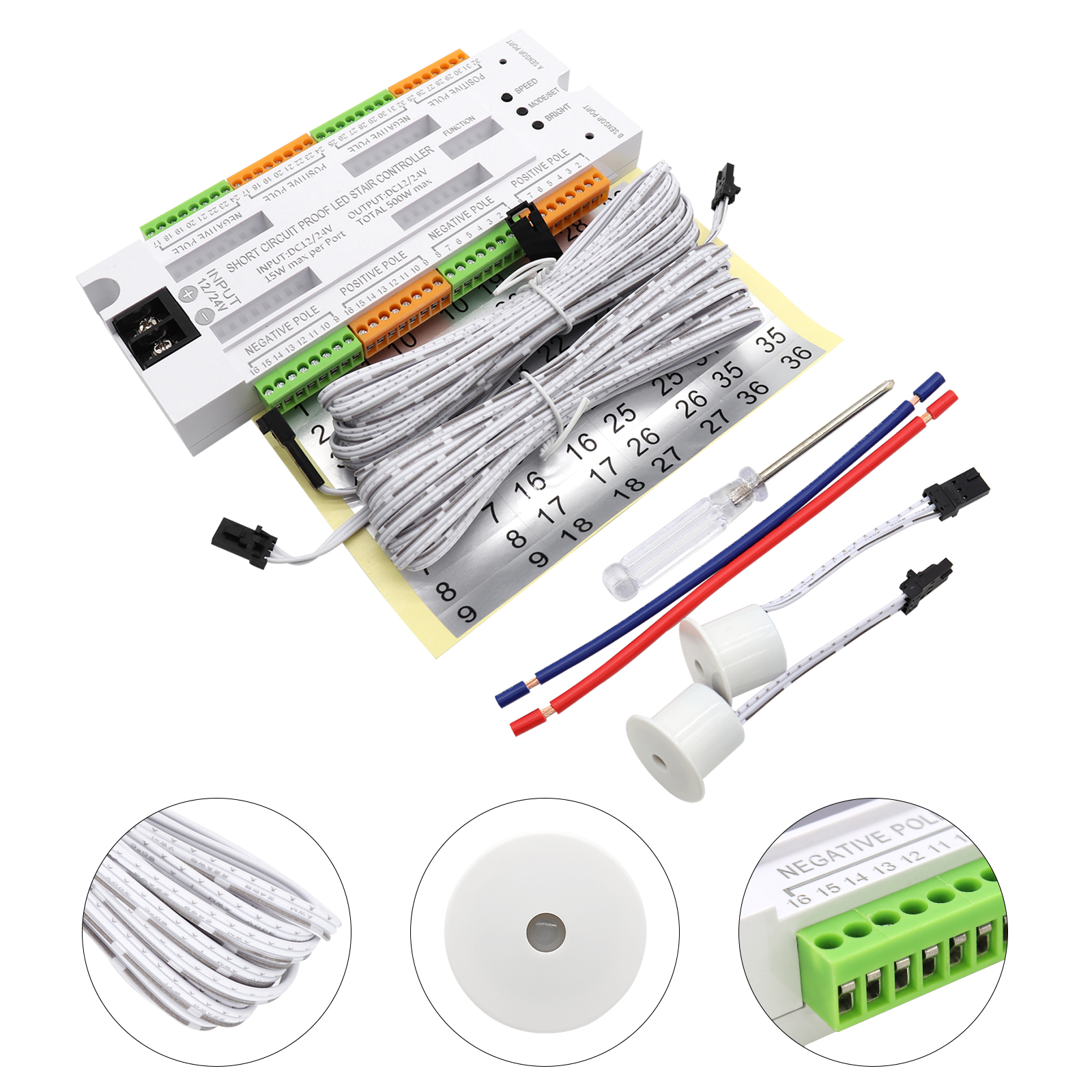 1-32 Steps Indoor Stair Light  – Motion Sensor Pir Wired recenzja i cena