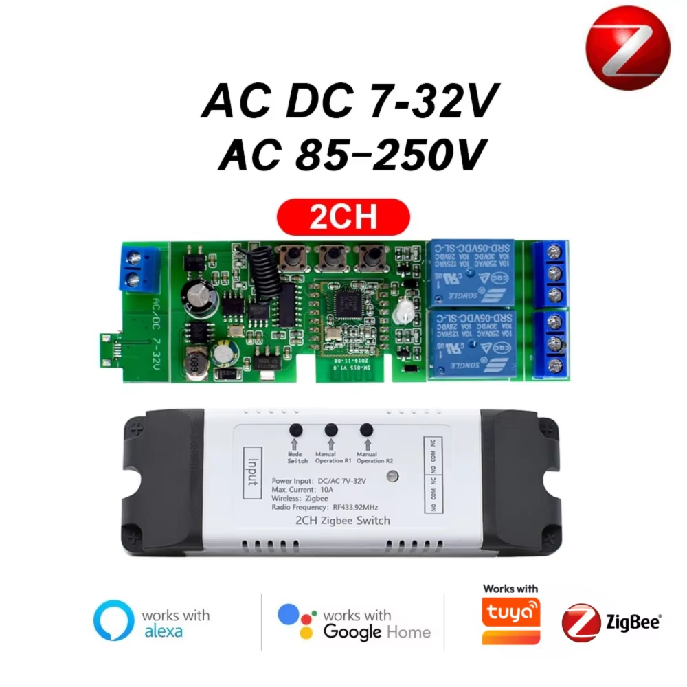 1CH 2CH 4CH 7V 12V 24V 220V Zi – 433Mhz Receiver Module recenzja i cena