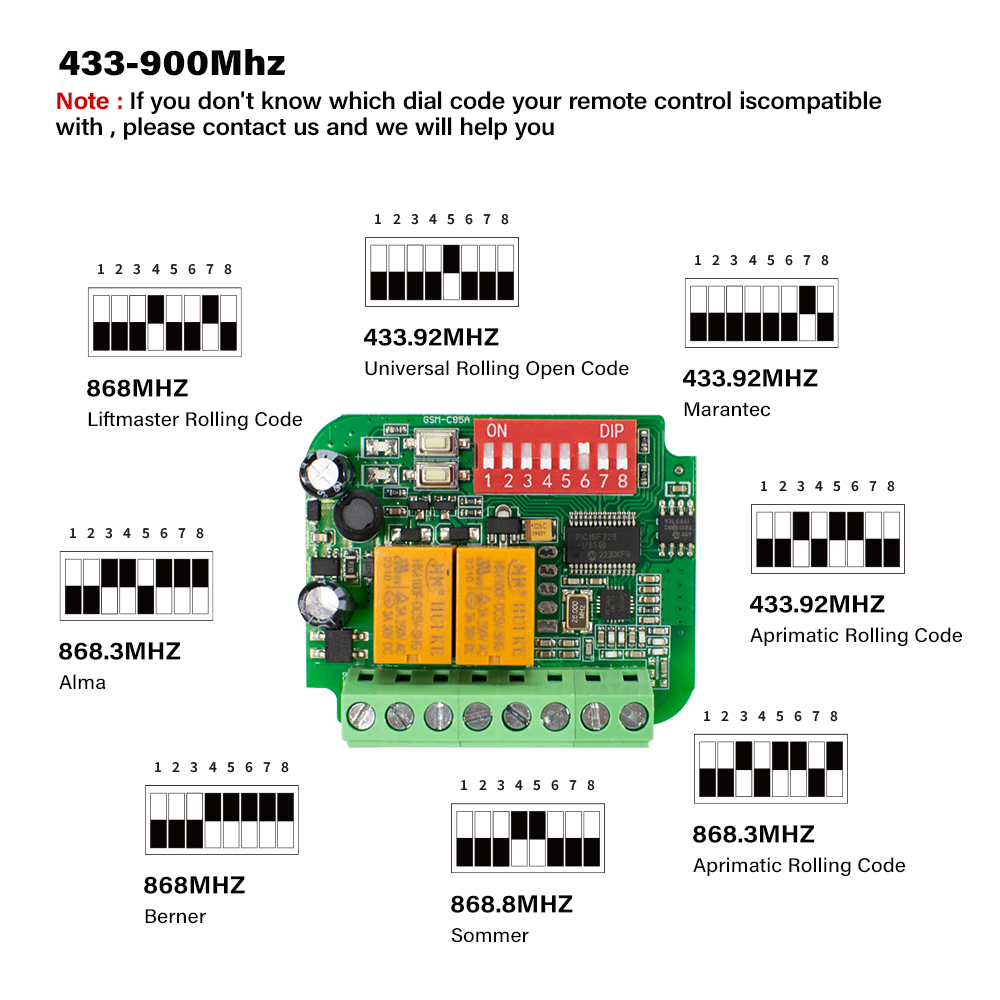 1-10pcs Universal Garage Recei – 433Mhz Receiver Module recenzja i cena
