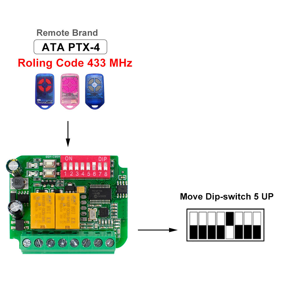 1-10pcs Universal Garage Recei – 433Mhz Receiver Module recenzja i cena