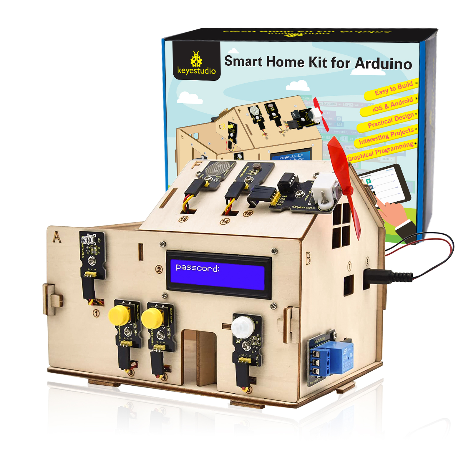 Keyestudio Smart Home Kit For  – Home Automation Diy Kit recenzja i cena