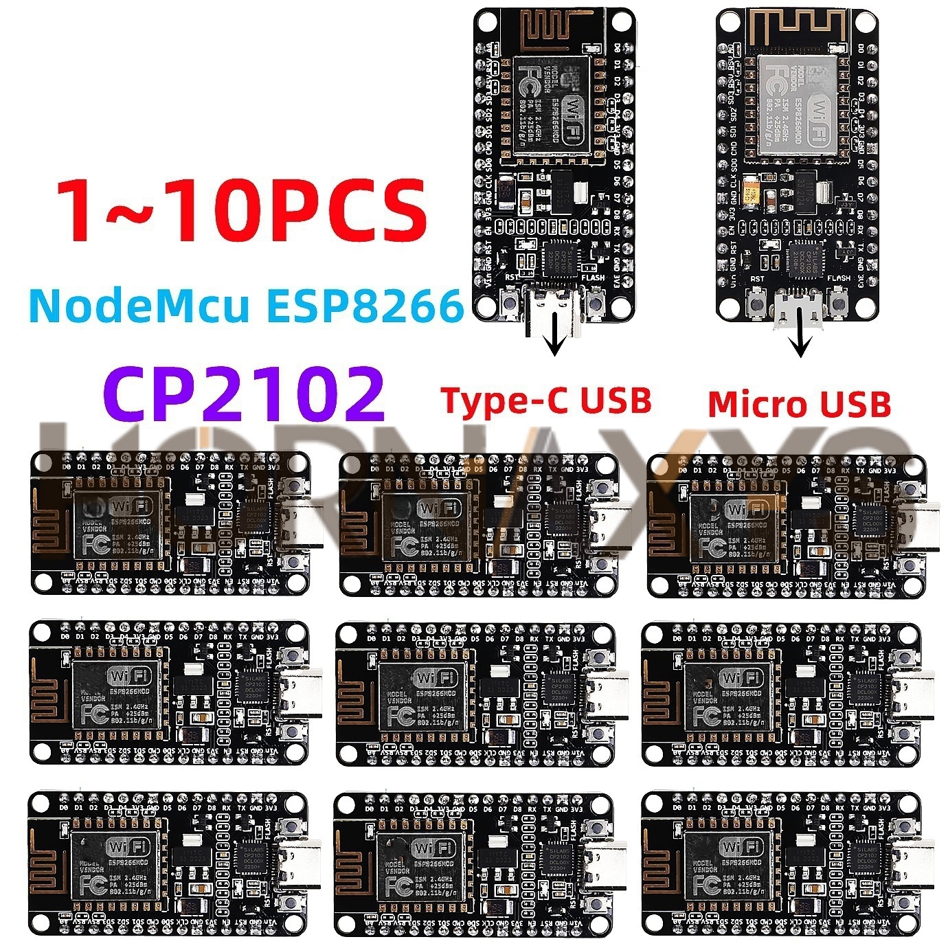 1-10PCS/Wireless Module CP2102 – Esp8266 Nodemcu Board recenzja i cena