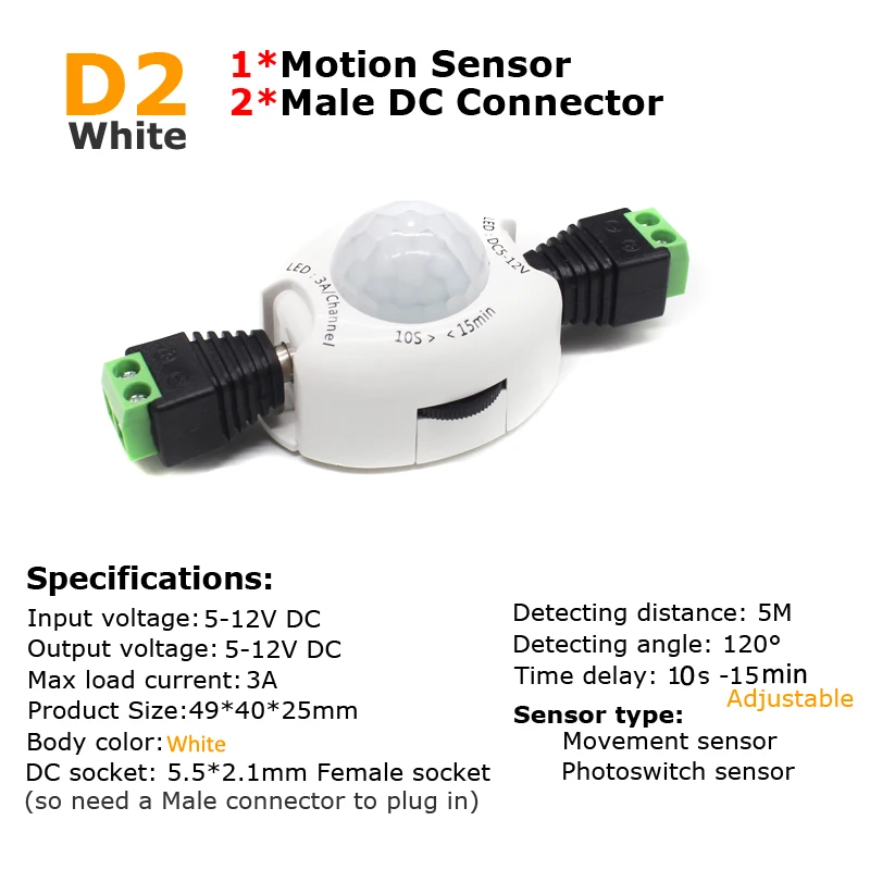PIR Motion Sensor Switch 12V D – Motion Sensor Pir Wired recenzja i cena