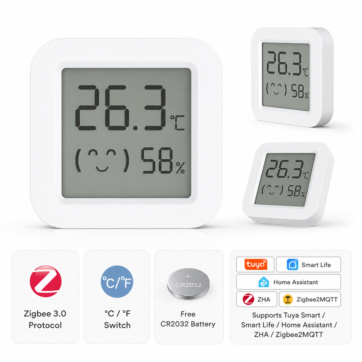 Zigbee2MQTT Tuya Temperature H – Temperature Humidity Sensor recenzja i cena