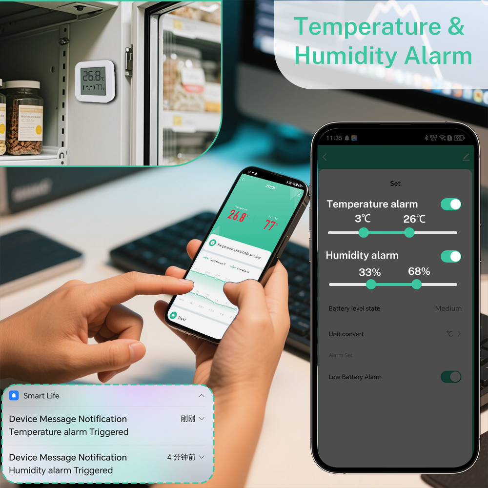 Zigbee2MQTT Tuya Temperature H – Temperature Humidity Sensor recenzja i cena
