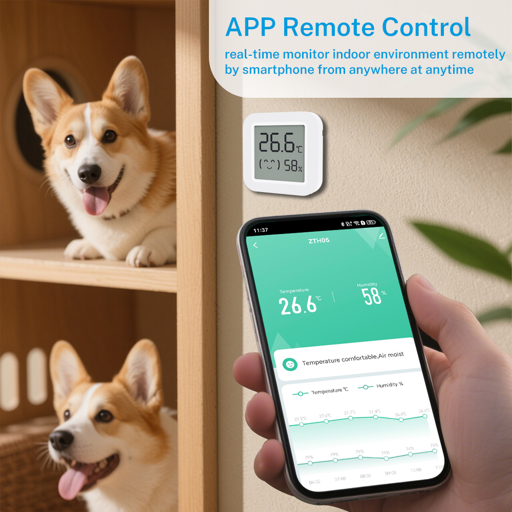 Zigbee2MQTT Tuya Temperature H – Temperature Humidity Sensor recenzja i cena