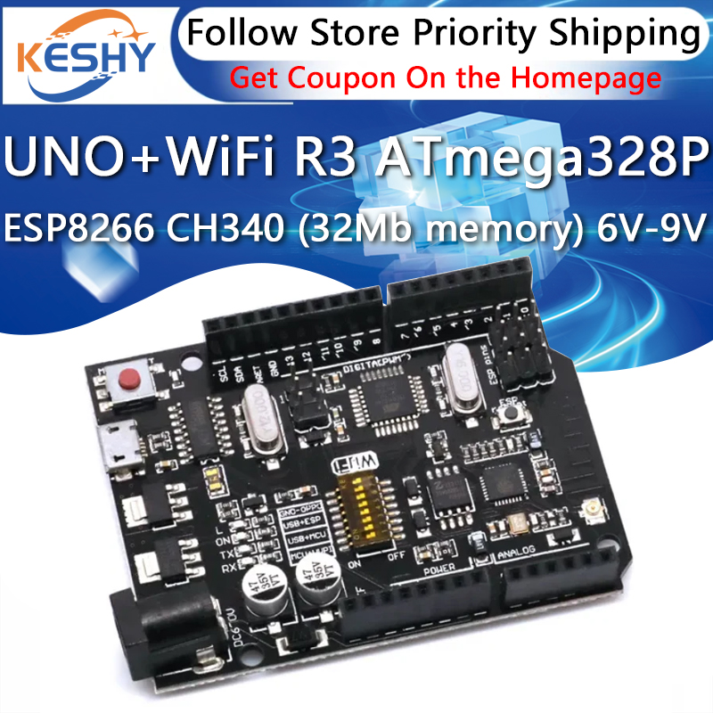 UNO+WiFi R3 ATmega328P+ESP8266 – Esp8266 Nodemcu Board recenzja i cena