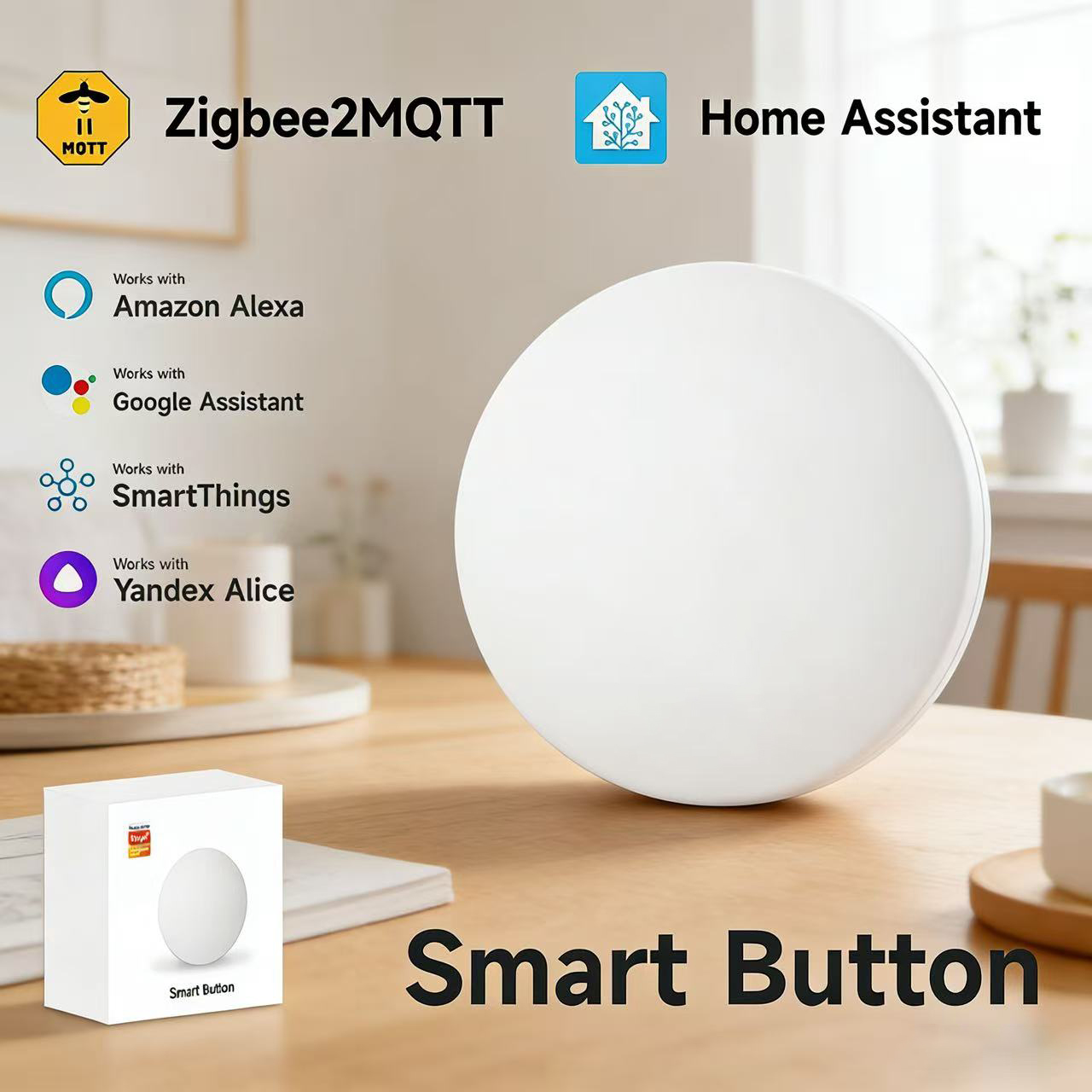 Zigbee3.0 2MQTT Smart Button S – Home Automation Technology recenzja i cena